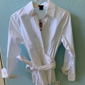 ANN TAYLOR wrap blouse
